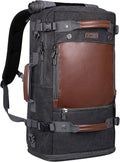 WITZMAN Travel Backpack Canvas Rucksack for Carry on - Versatile