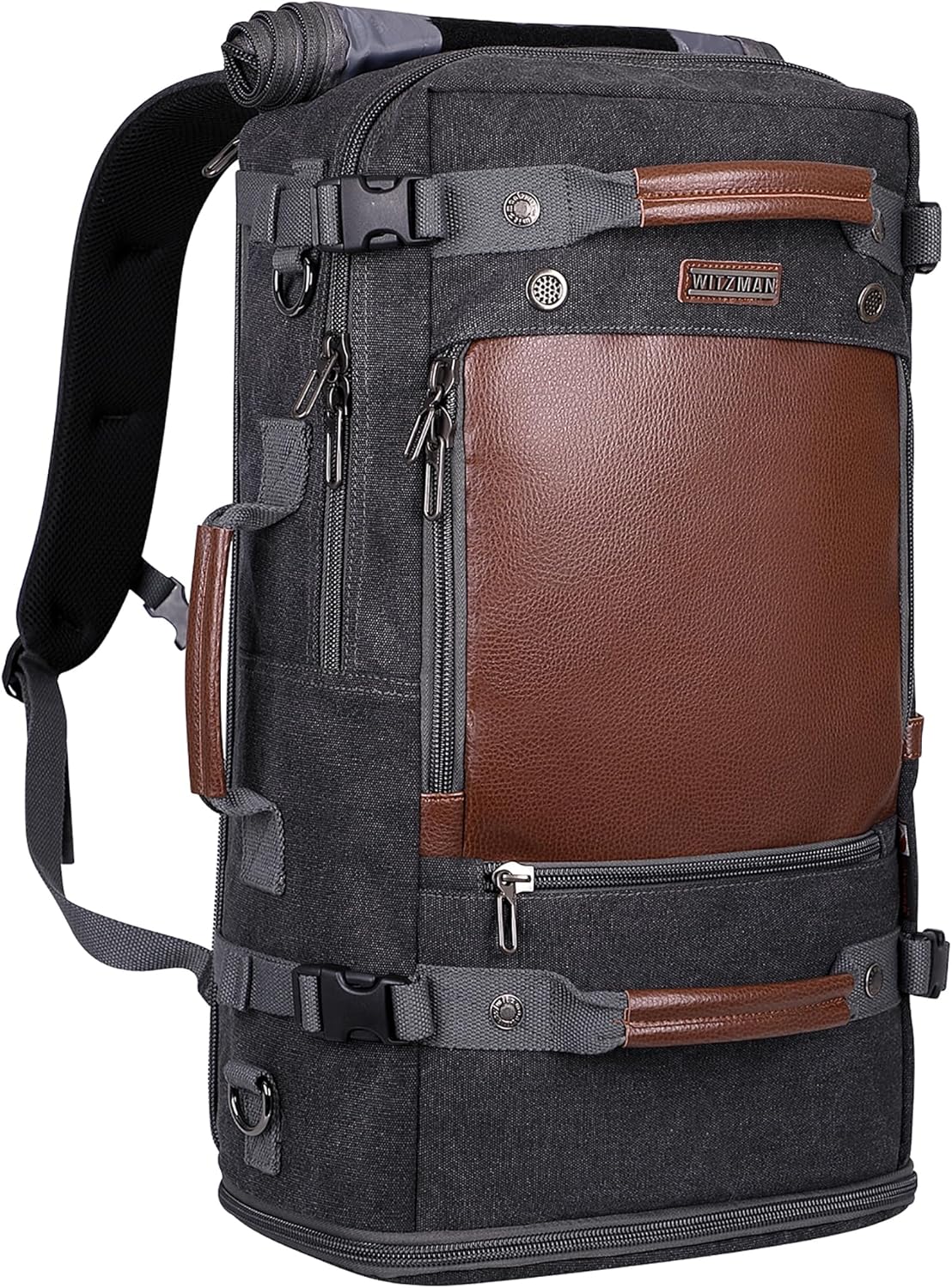 WITZMAN Travel Backpack for Men Women with Shoe Compartment