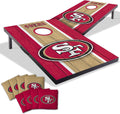 2 ft x 3 ft Cornhole Set with Team Logo Bags - Portable Tailgate Kit