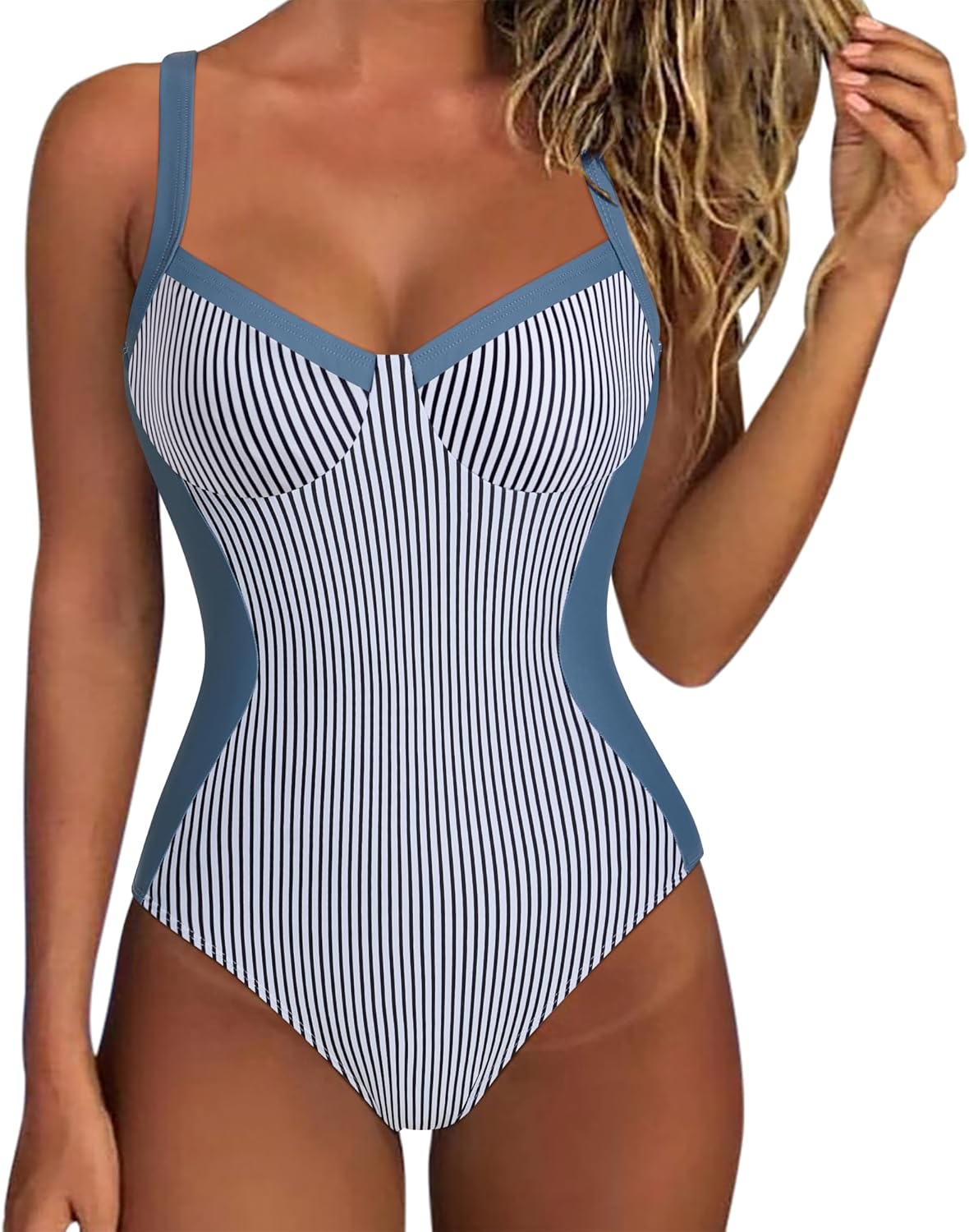 SUUKSESS Womens Tummy Control One Piece Swimsuit for Summer