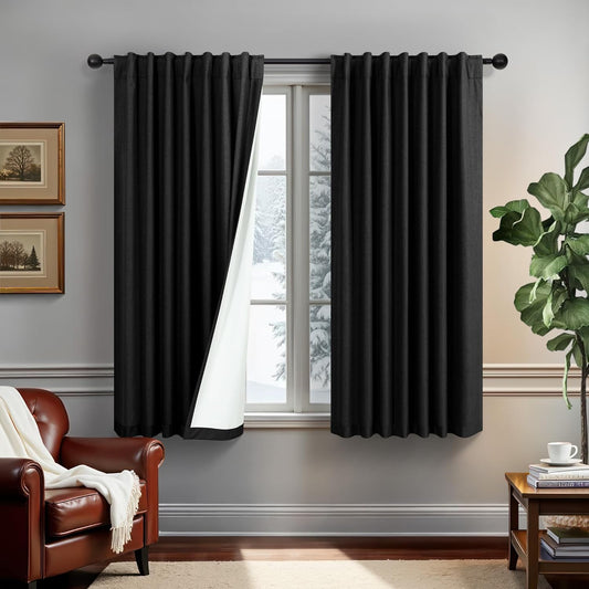 54 Inch Blackout Curtains Set for Modern Home Decor