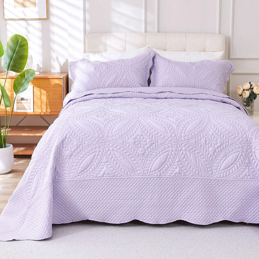 Oversize King Bedspread Set 120x120 for Modern Bedroom Decor