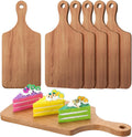 6 Pcs Walnut Cutting Boards with Handles - Bulk Charcuterie Set