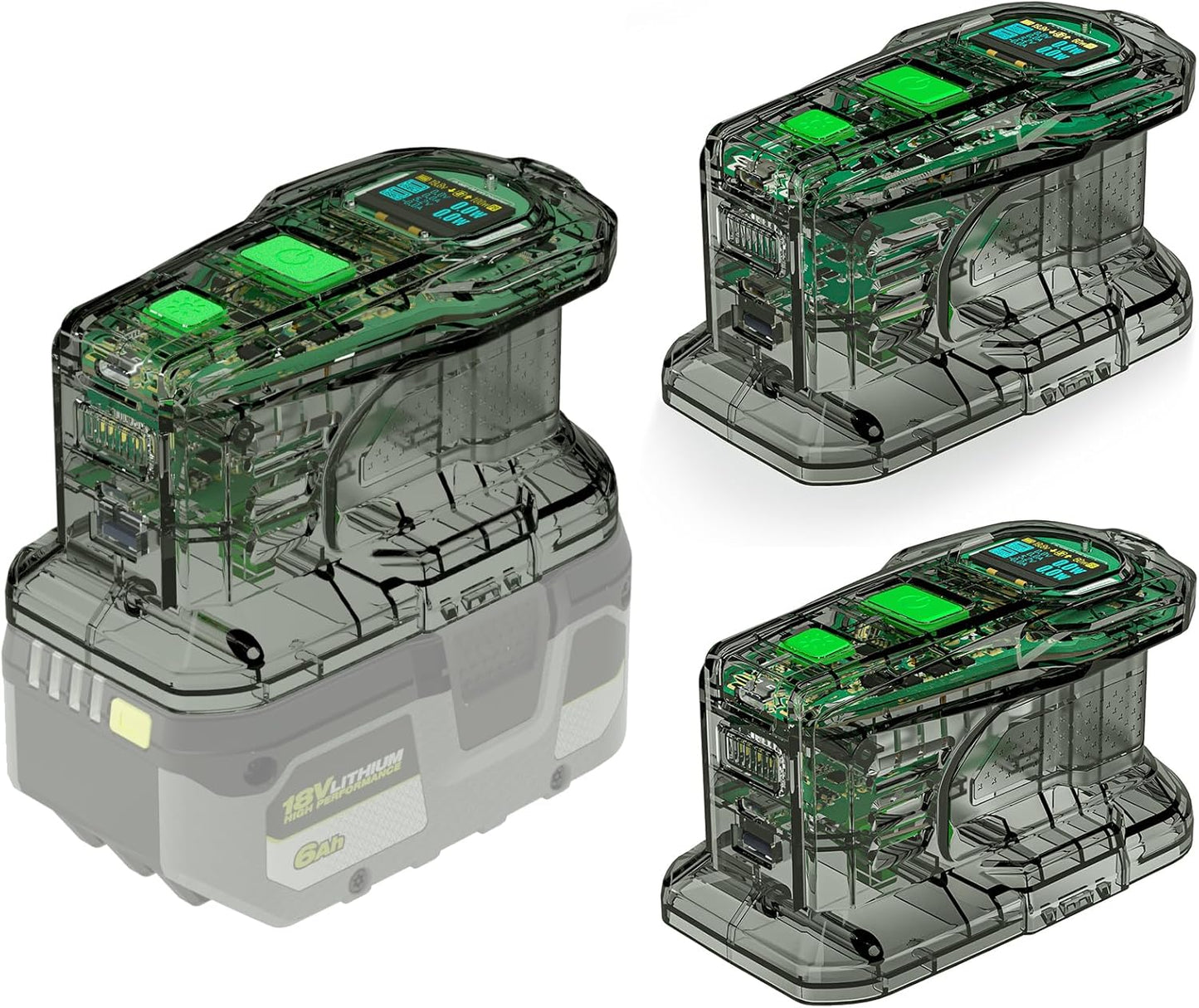 SYMIK Power Source Charger Variety Pack for Ryobi 18V Batteries