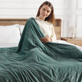 Electric Blanket Full Green Heated Blanket 72in x84in - Cozy, Safe