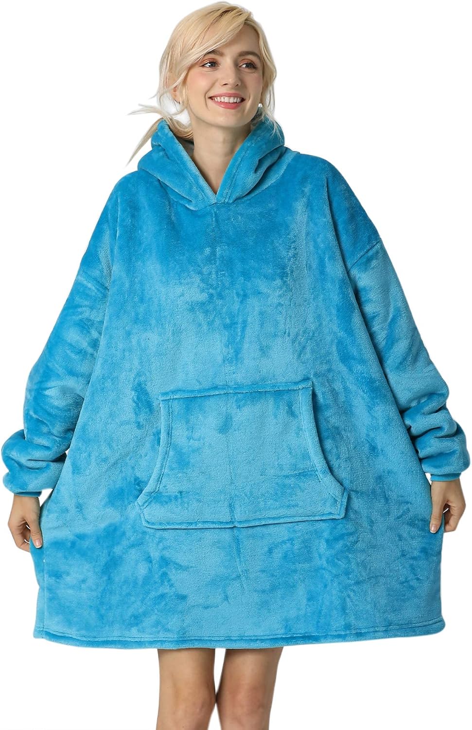 TORMAYS Sherpa Hoodie Blanket - Cozy & Oversized