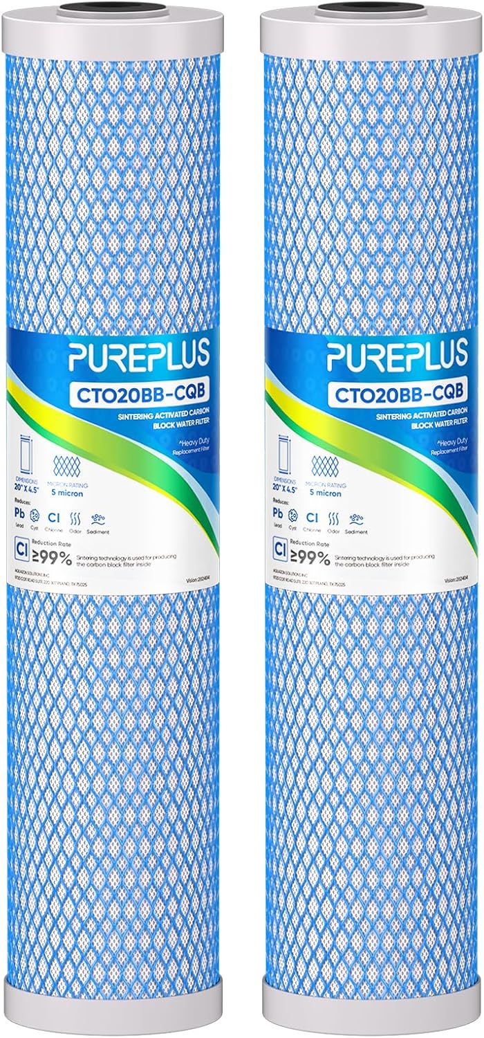 PUREPLUS 5 Micron 20 x 4.5 Whole House Water Filter Cartridge