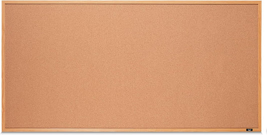 Mr. Pen Cork Board 24x48 Wood Frame for Office and Home Use