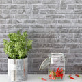 Timeet Grey Brick Wallpaper Peel and Stick for Home Decor