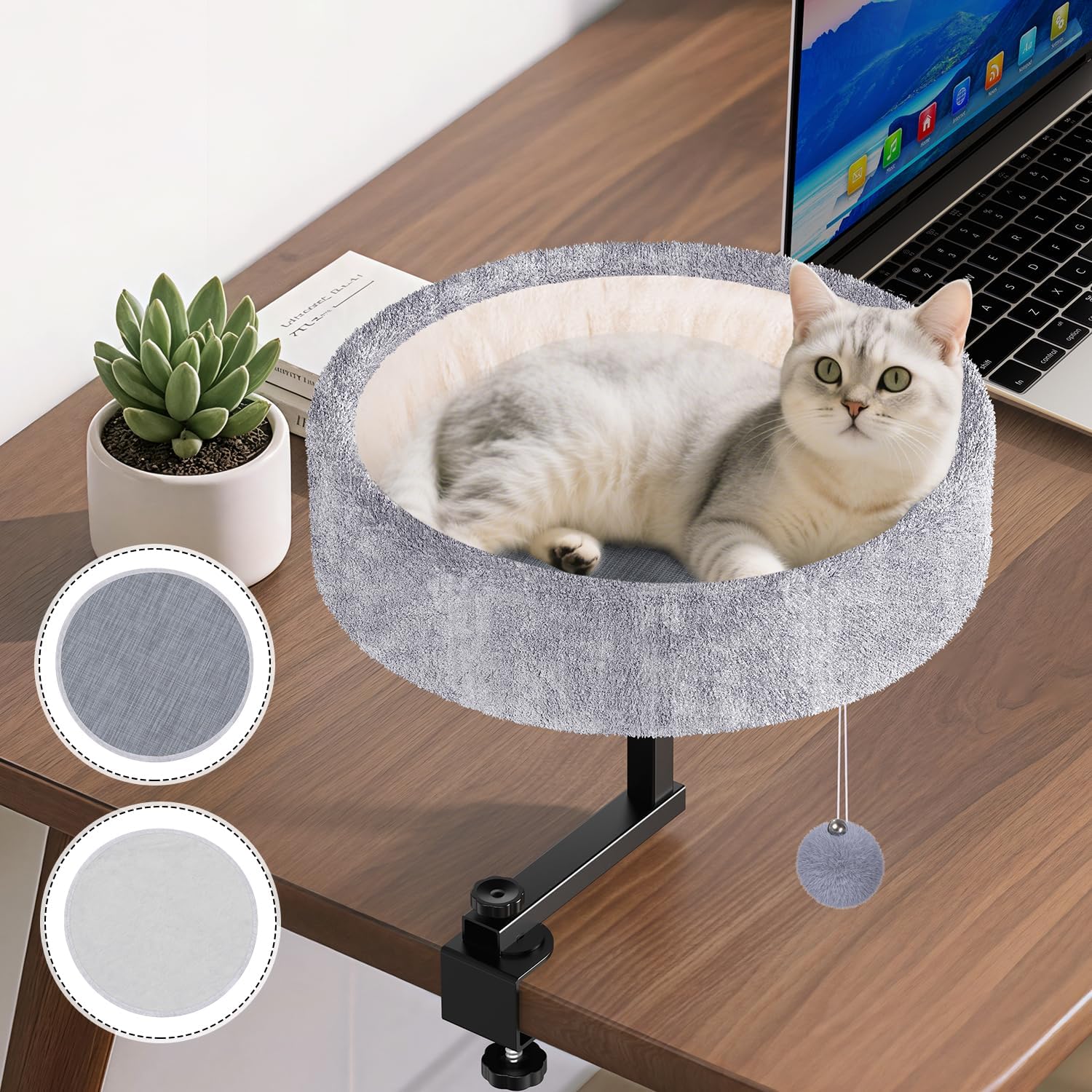 Cat Desk Bed - 360 Rotating Adjustable Furniture for Cats