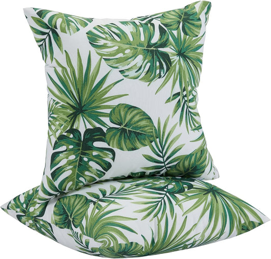 Outdoor Indoor Throw Pillows Pack of 2 Waterproof 18x18
