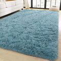 YJ.GWL Area Rug 6x9 Teal Shaggy Carpet - Soft, Machine Washable