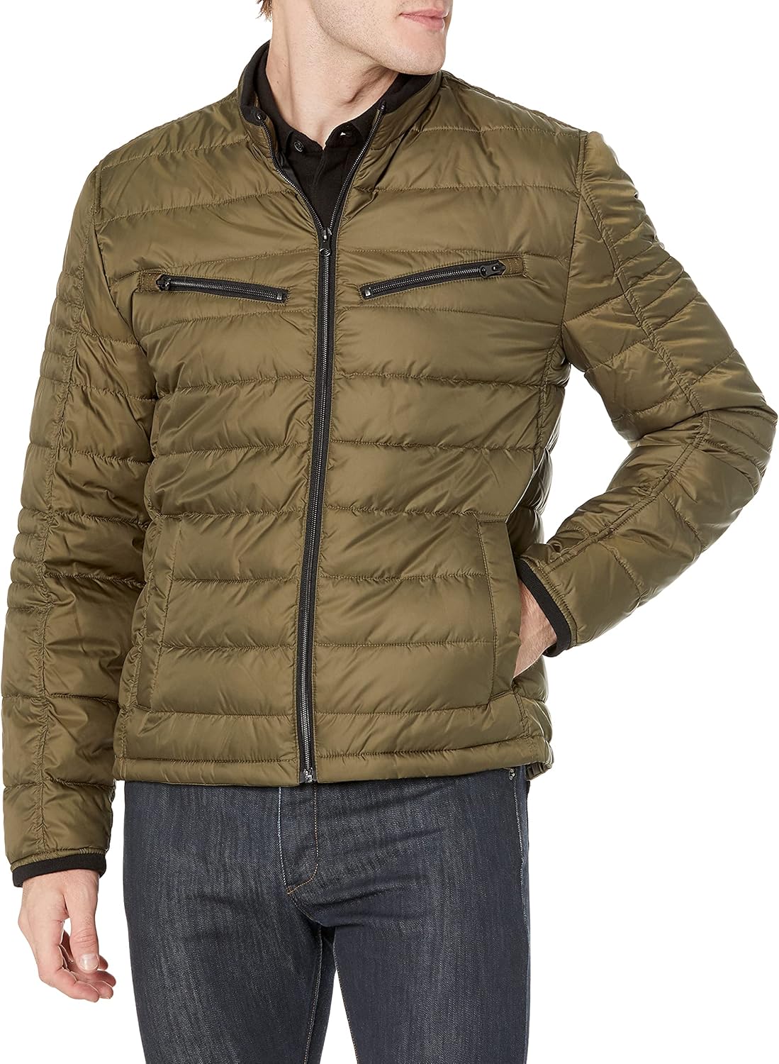 Andrew Marc Men's Packable Puffer Jacket for Ultimate Warmth