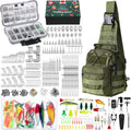 Sosation 482 Pc Fishing Gear Sling Tackle Bag Kit - Complete Rig Set