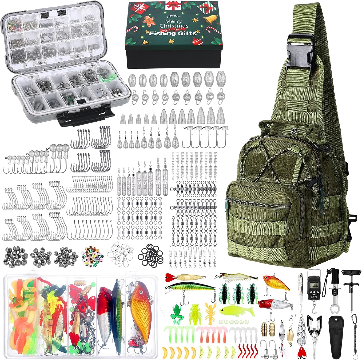 Sosation 482 Pcs Fishing Gear Kit for Men - Complete Set