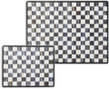 Tempered Glass Cutting Board Set, Large Courtly Check - Stylish