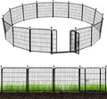 Garden Fence 32 in High 26.6 ft Temporary Pet Barrier - Durable Iron