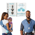 Original Baby K'tan Baby Carrier - Easy Slip-On Wrap for Newborns