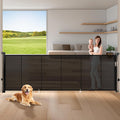 120 in Extra Wide Retractable Baby Gate - 42 in Tall Safety Mesh