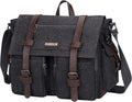 WITZMAN Vintage Canvas Messenger Bag for Men and Women - Large 17in