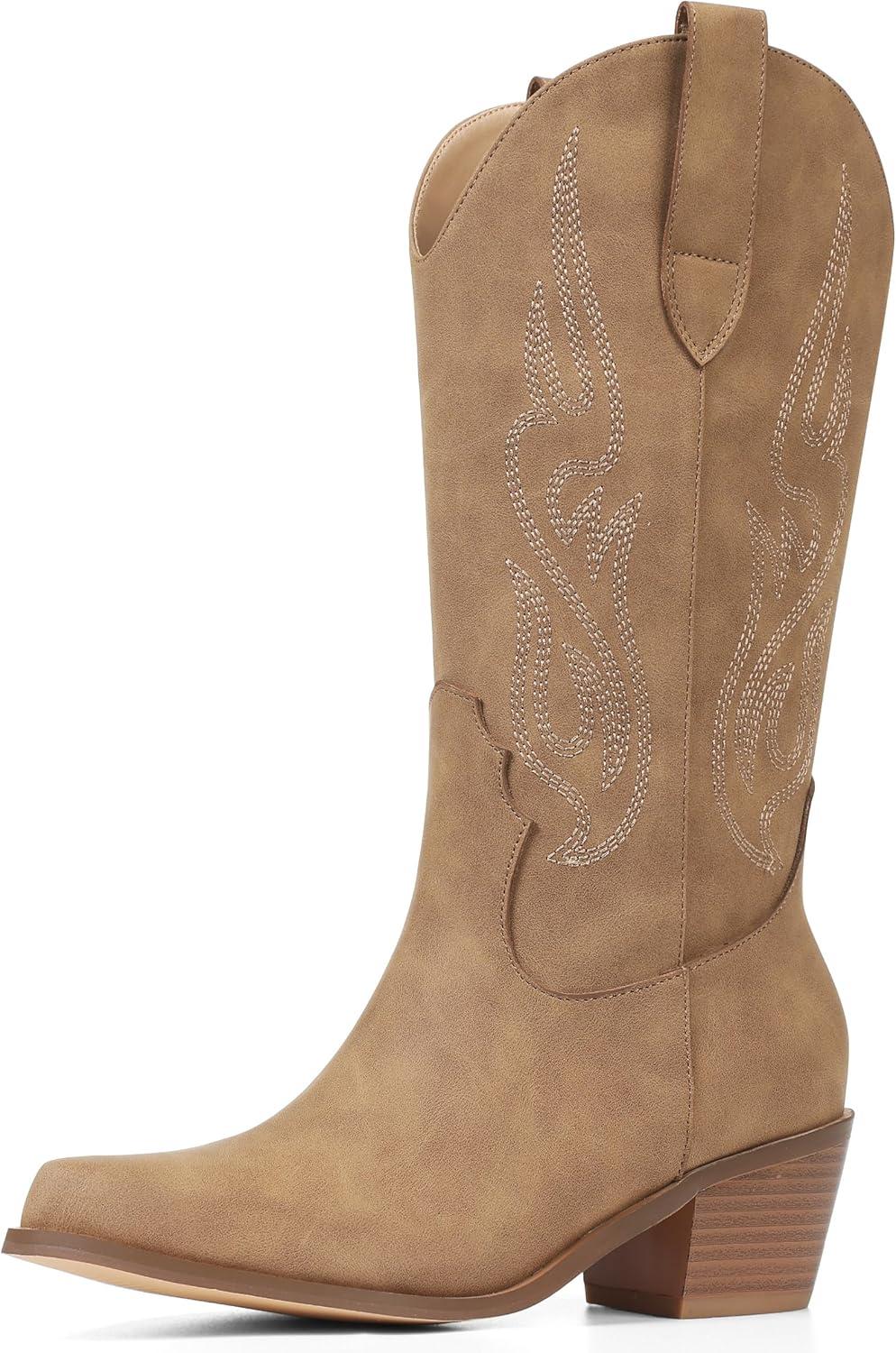 AOSPHIRAYLIAN Cowboy Boots for Women with Chunky Heel Style