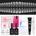 Beetles Tipex Instant Apex Nail Tips Kit, Square Long - Salon-Grade