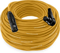 Balanced XLR Cable Male to Right Angle Female - 100 ft Yellow