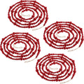 Boao 40 ft Christmas Wooden Beads Garland - Rustic Cranberry Tree