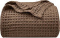 Waffle Weave Blanket Twin 66in x 90in - Lightweight Cozy Layer