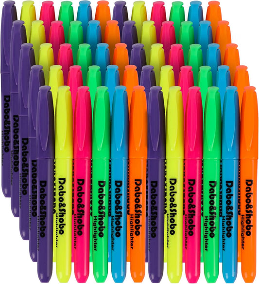 Dabo&Shobo 60-Pack Assorted Colors Highlighters