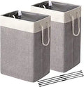 ELONG HOME Laundry Basket 2 Pack 75L - Freestanding Linen Hampers