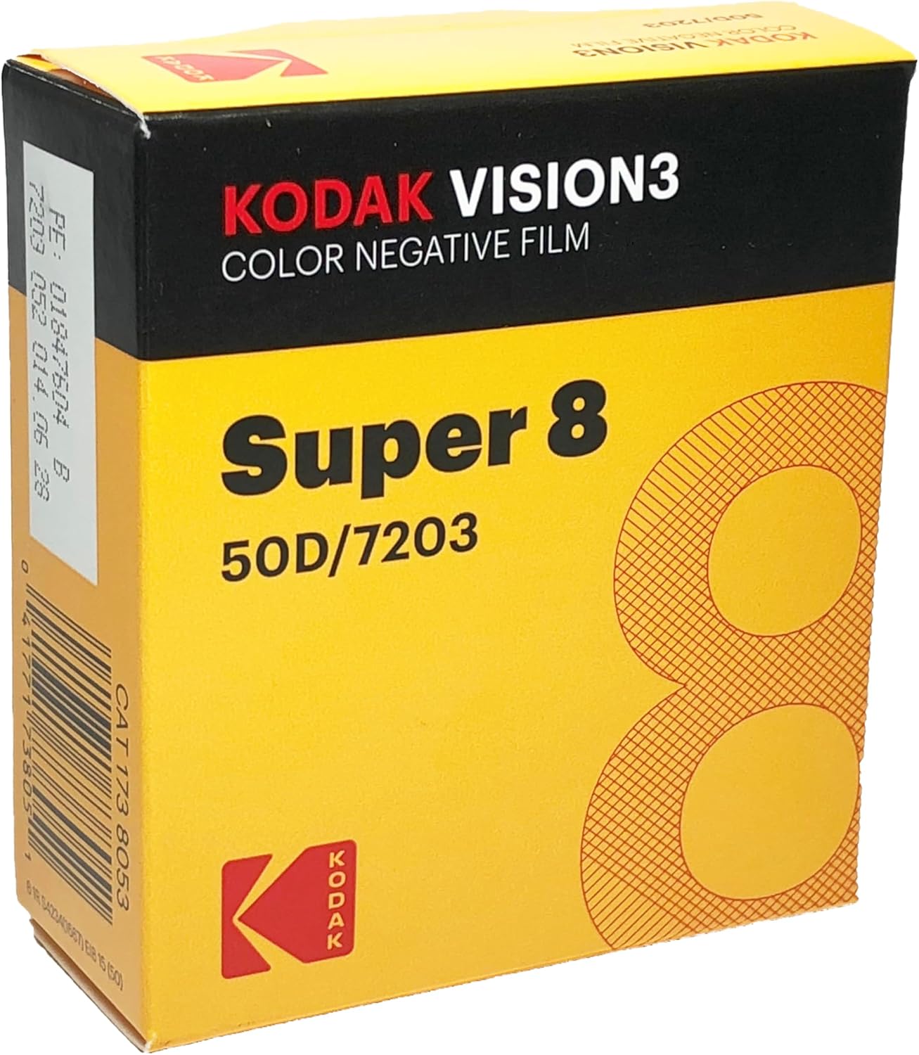 Kodak Super 8 Color Negative VISION3 50D 7203 Film Cartridge