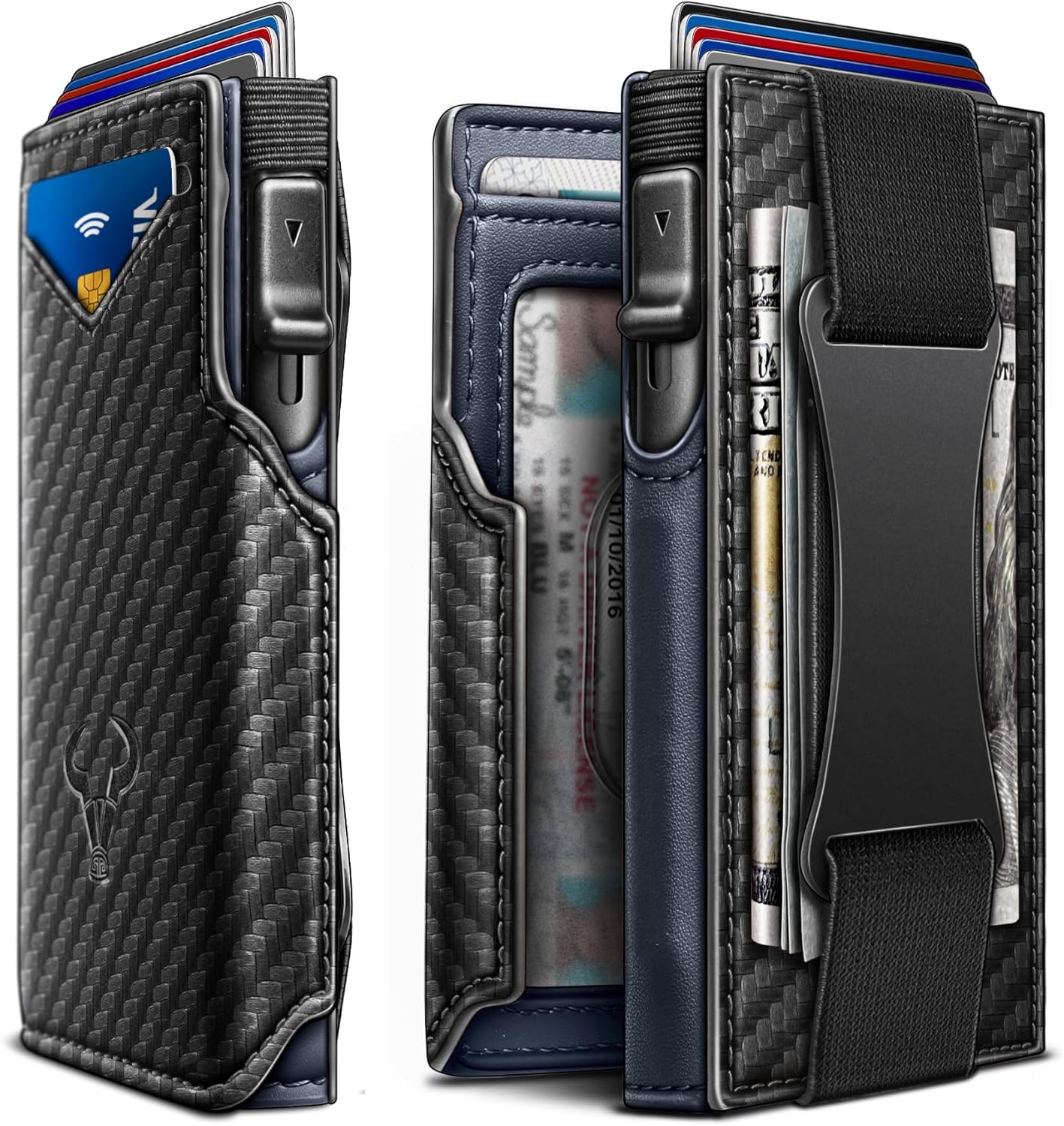 BULLIANT Slim Front Pocket Wallet with Pop-up Access and RFID