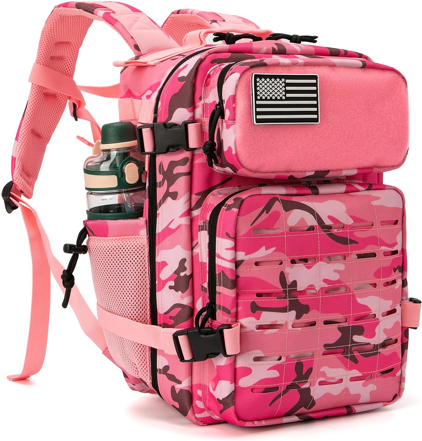 QT&QY Tactical Backpack: 3-Day Bug Out Bag with Bottle Holder