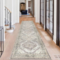 KUTA Oriental Kitchen Runner Rug 2.6x10 ft - Washable Vintage Runner