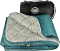 Large Waterproof Windproof Quilted Sherpa Stadium Blanket - Extra