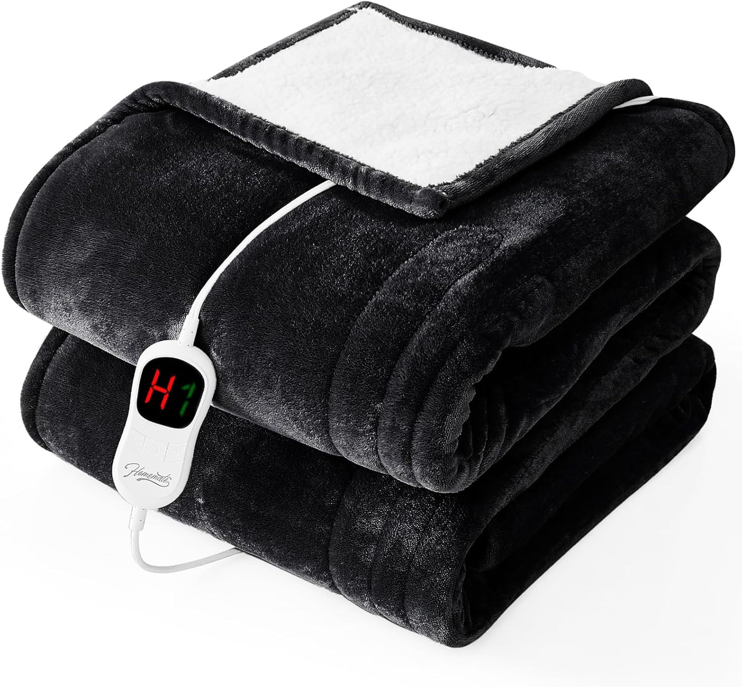 Homemate Electric Heated Blanket Full Size - Ultra Soft Flannel