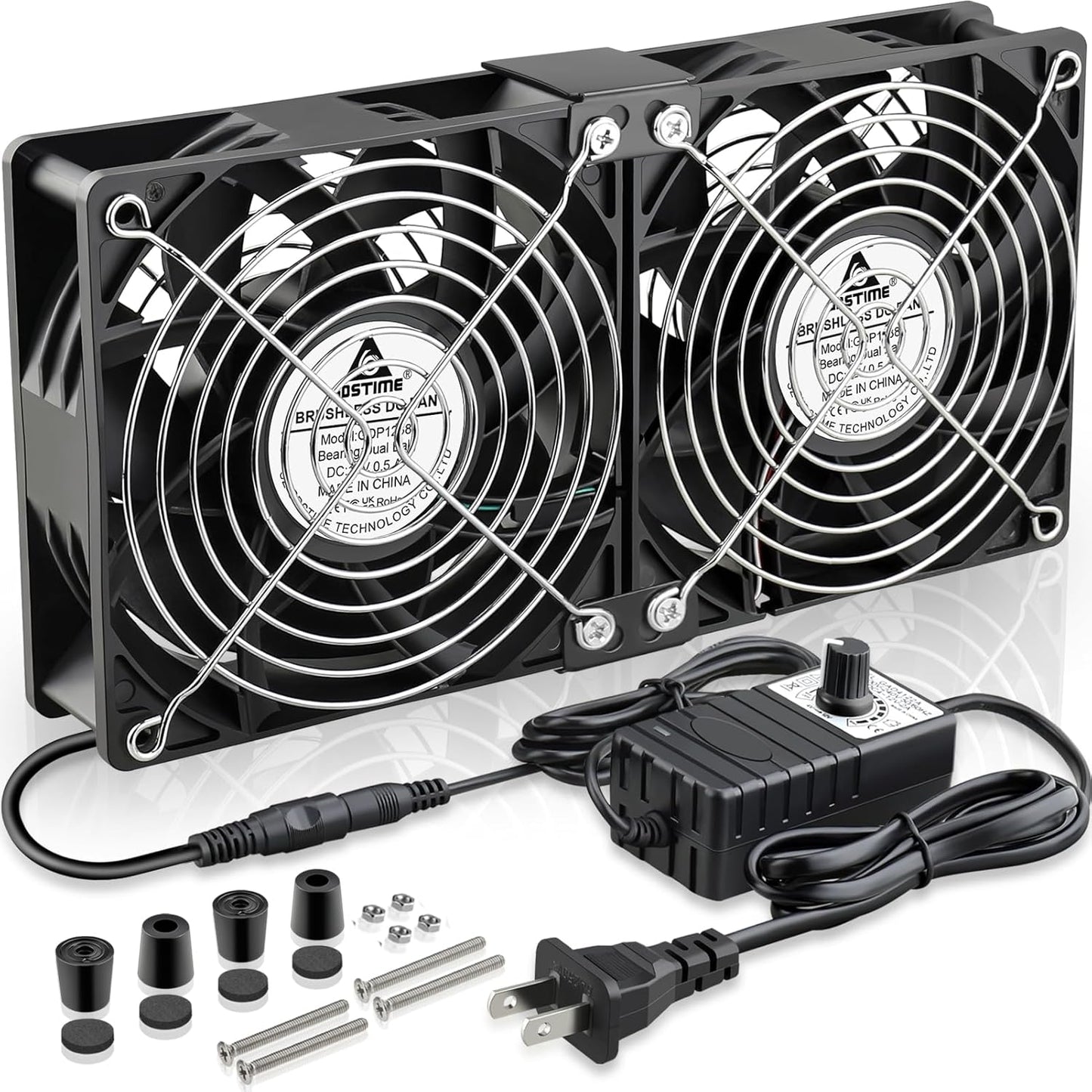 GDSTIME Dual 120mm Computer Fan for Efficient Cooling Solutions