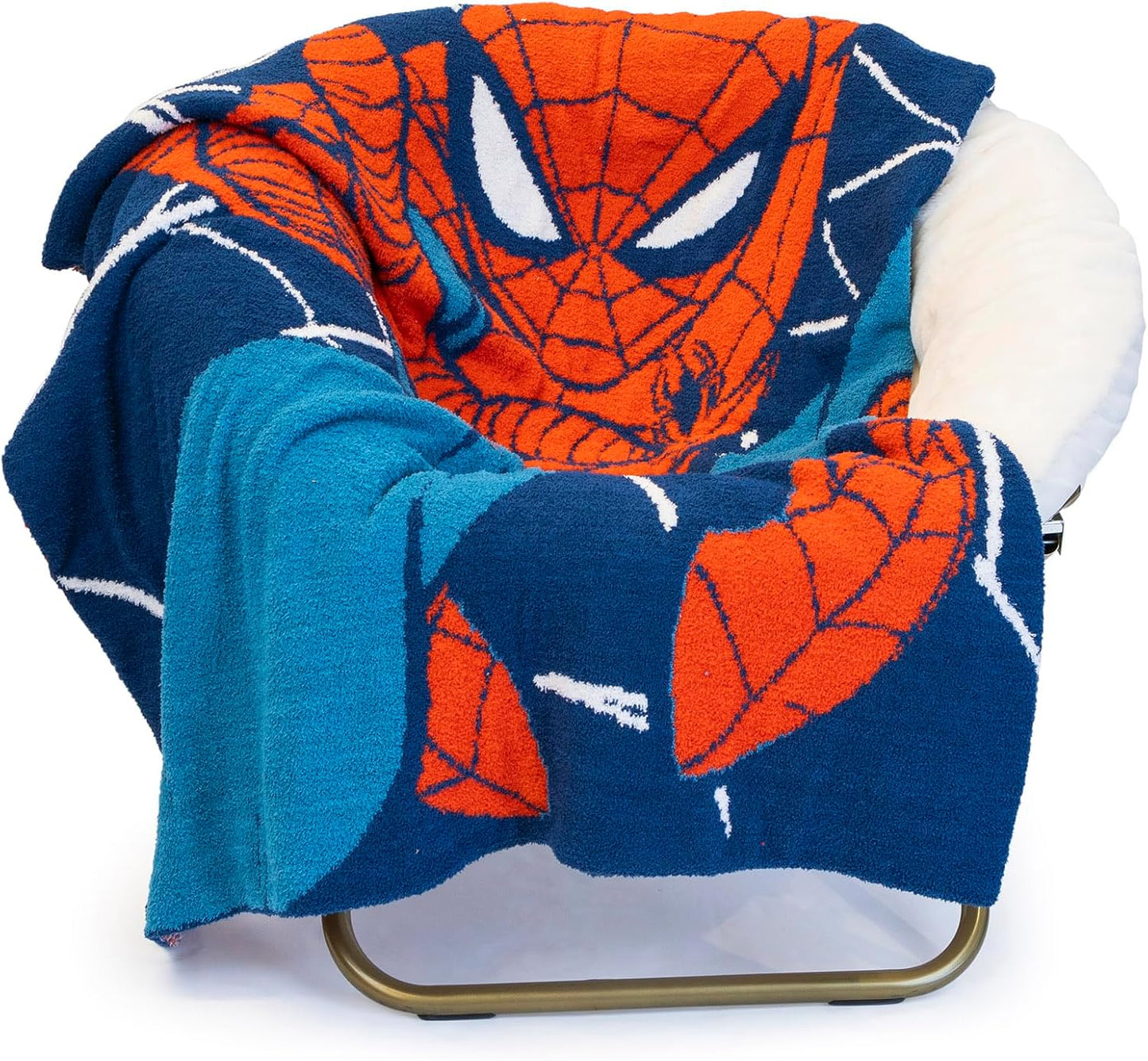 Marvel Spiderman Feather Knit Fluffy Throw Blanket - Cozy Comfort