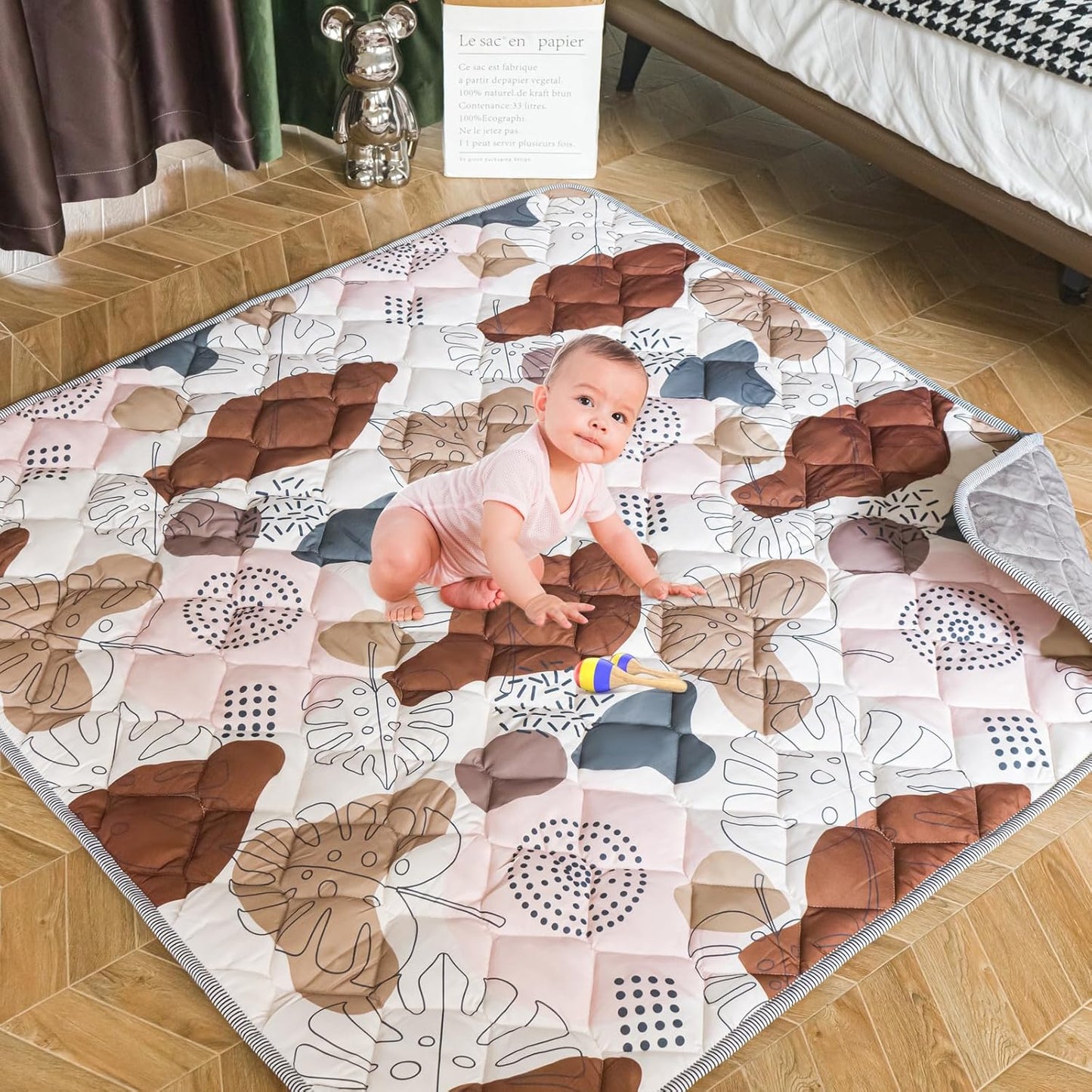 Newvenper Foldable Non-Slip Baby Play Mat