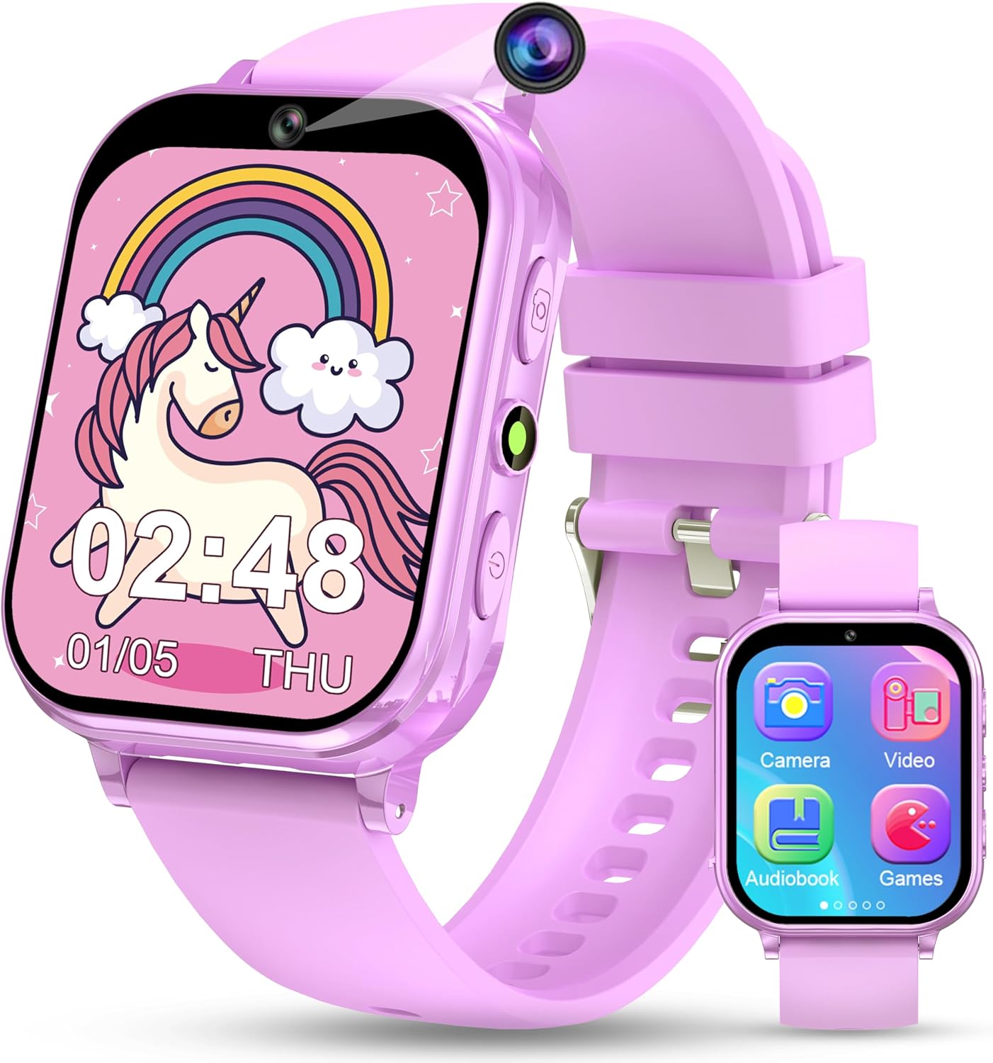 KALINCO Kids Smart Watch - No Phone Needed,  Games Camera Pedometer