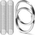 Crest 50 pcs Marine Grade Stainless Steel Split Ring 1 in - Durable