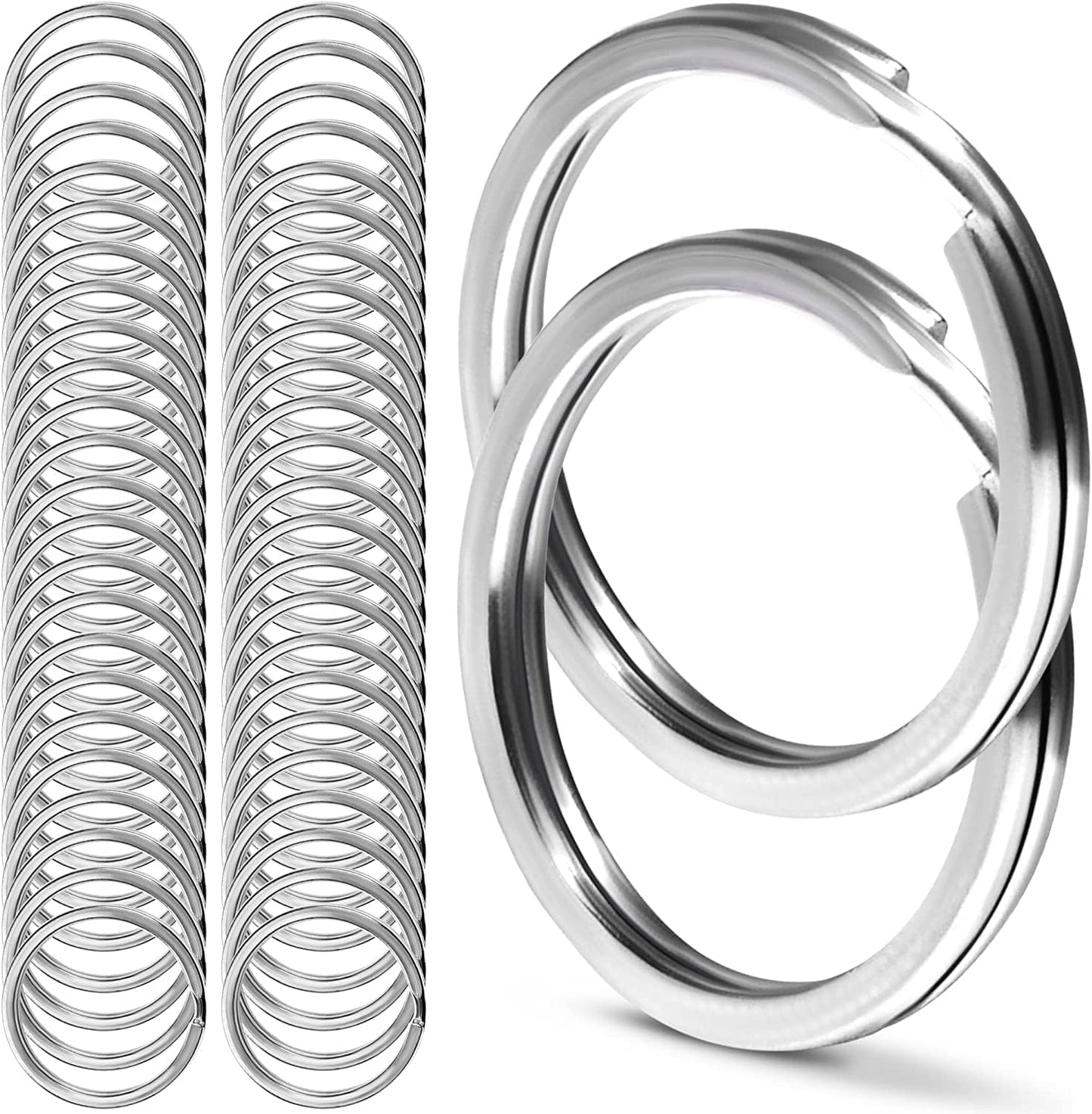 Durable Marine Grade Stainless Steel Split Rings for Keychains