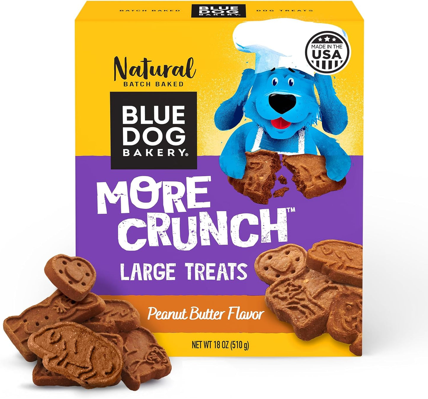 Crunchy Peanut Butter Dog Treats - Blue Dog Bakery Biscuits