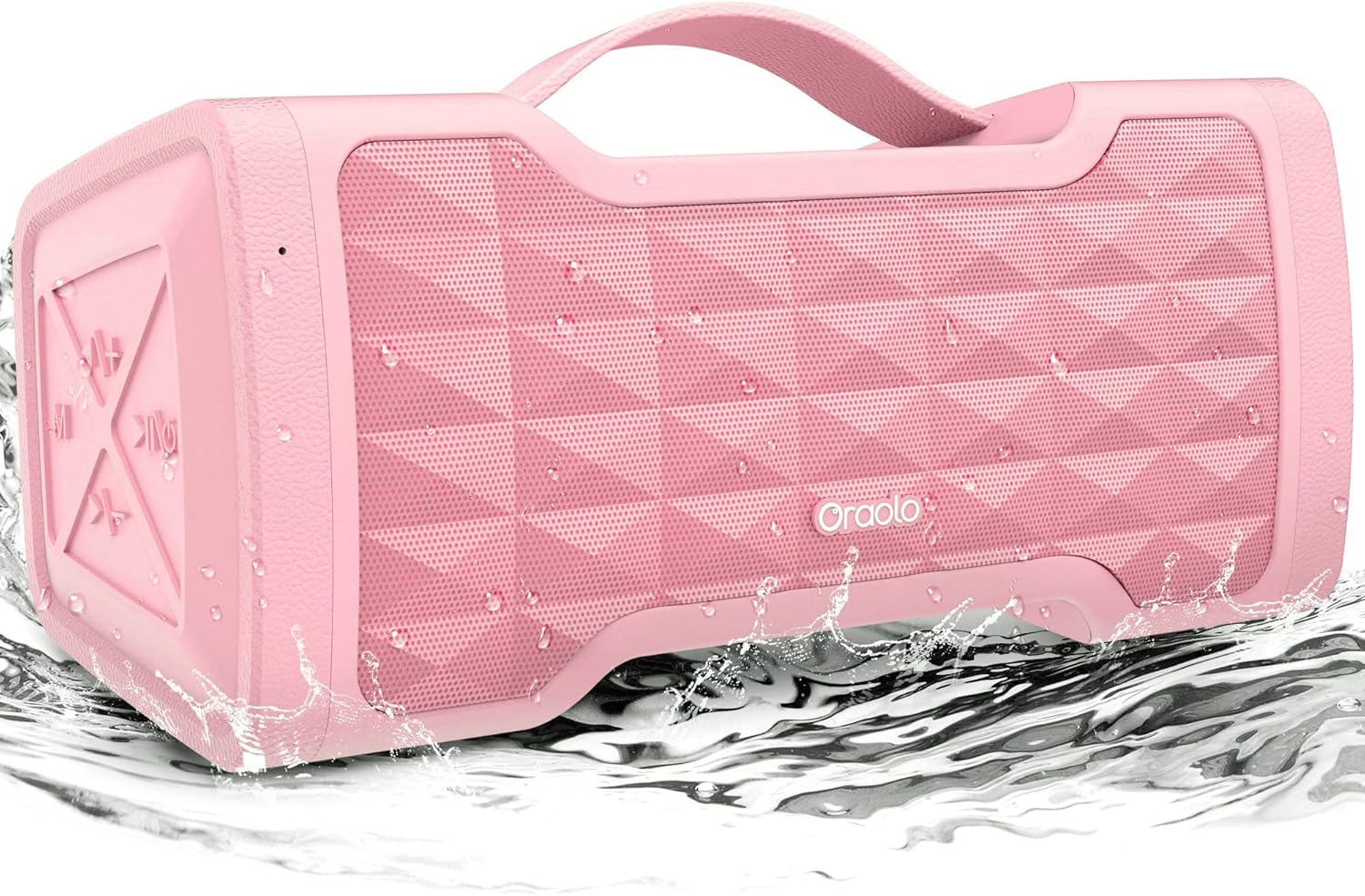 Oraolo Pink Speaker Bluetooth 40W Waterproof Portable Sound