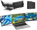 DEPGI 14ft Laptop Screen Extender 1200P FHD Triple Monitor - Portable