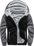 Men's Pullover Winter Workout Fleece Hoodie Jacket - Wool Warmth