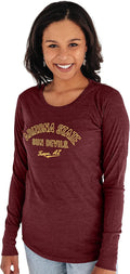 Arizona State Sun Devils Women's Tri-Blend Long Sleeve T-Shirt