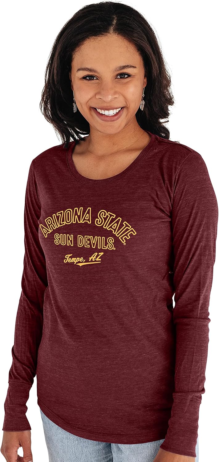 Arizona State Sun Devils Women's Tri-Blend Long Sleeve T-Shirt