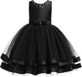 Glamulice Flower Girls Vintage Embroidered Lace Wedding Dress